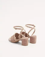 Valentino Rockstud Calfskin Sandal With Cornely Embroidery 60Mm - Image 4